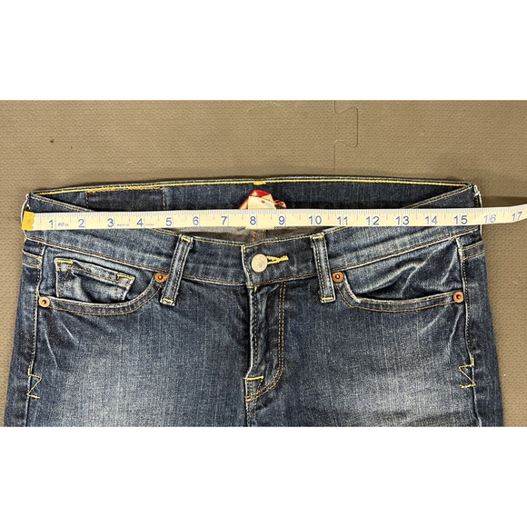 Lucky Brand Women's Jeans Size 4 / 27 Zoe Boot Cut Low Rise Stretch Blue Denim - Picture 8 of 12